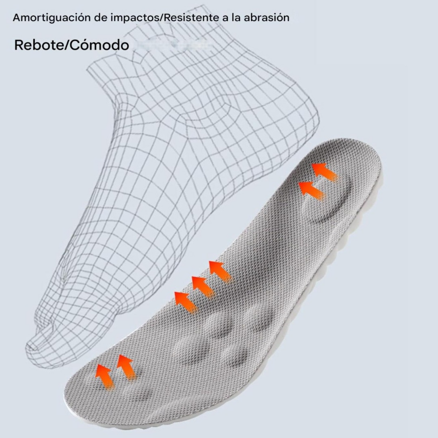 Plantillas para fascitis plantar con efecto masaje